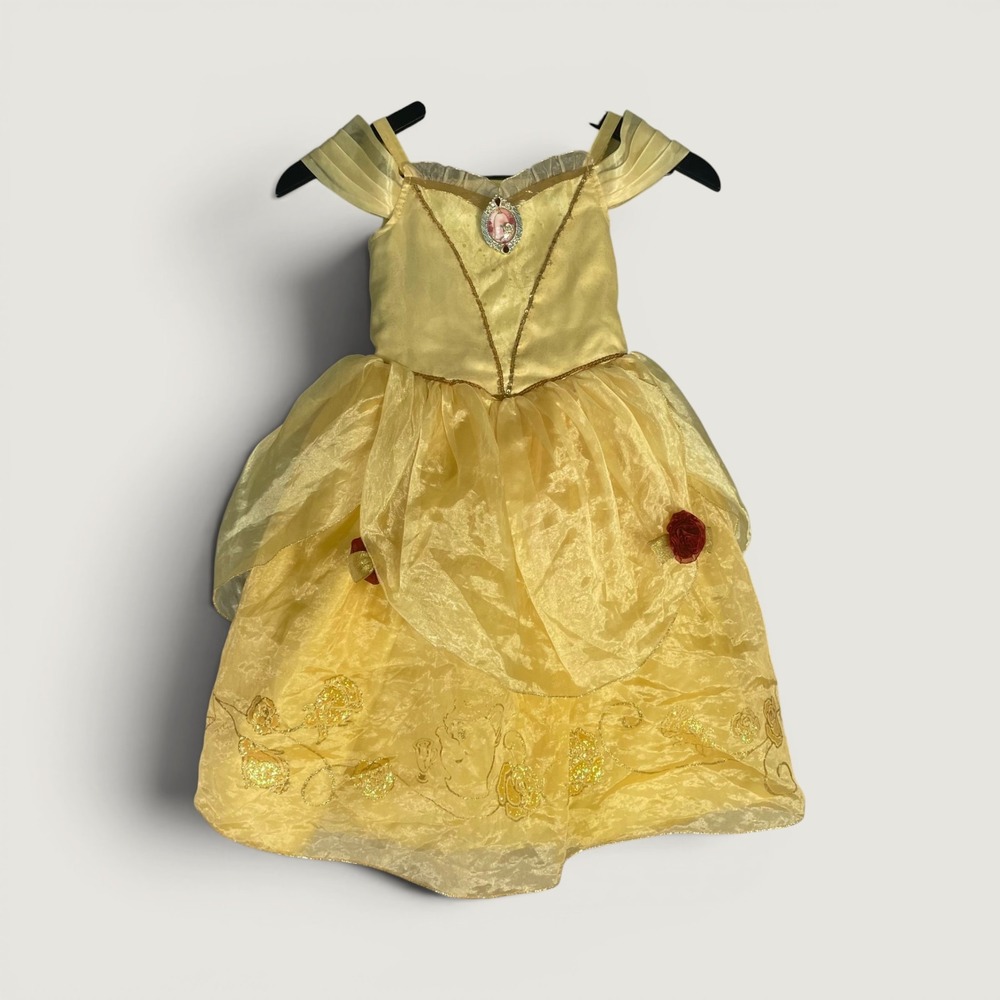 Disney Store Belle Beauty and the Beast Costume Dress Yellow Princess 4